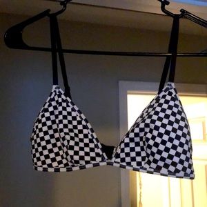 Rave bralette/checkered